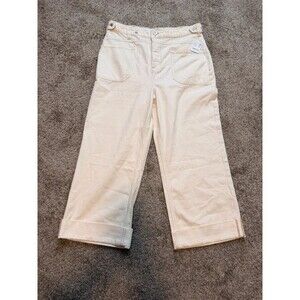 We The Free Palmer Cuffed Jeans Size 32 Wide Leg Tall Girl 100% Cotton NWT